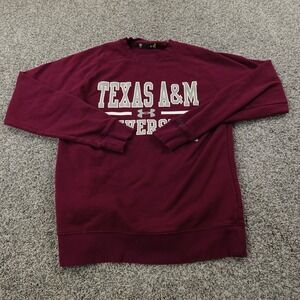 Texas A&M Aggies Sweatshirt Mens S Purple Red NCAA Football Under Armour Sweater